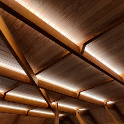 Ceilings Natural Pine Beams & Cleiling (2)