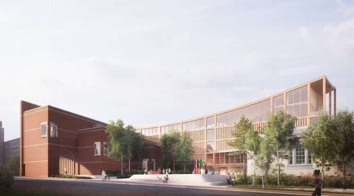 03. LEVER Architecture The New Wing seen from High Street in the Summer | BeautexWood