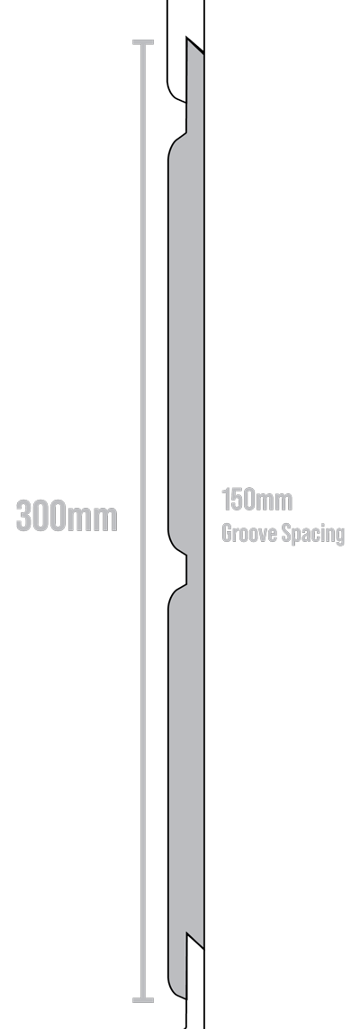 Weathertex Selflok Ecogroove 150 Natural Exterior Wood Wall Cladding | 9.5mm Thickness